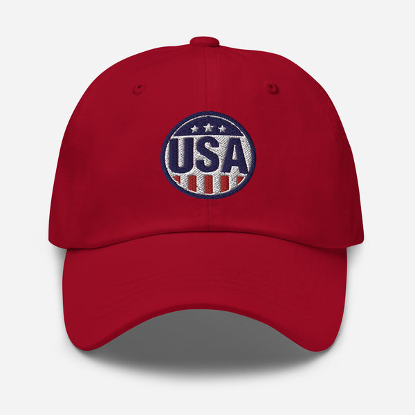 USA Round Badge Dad hat