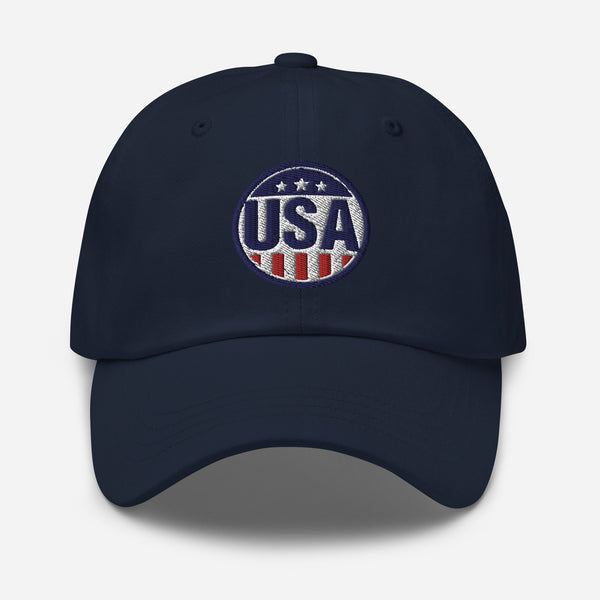 USA Round Badge Dad hat