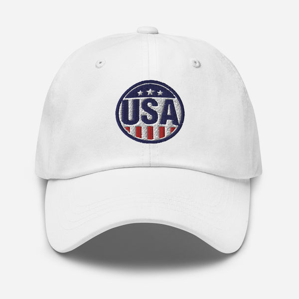 USA Round Badge Dad hat