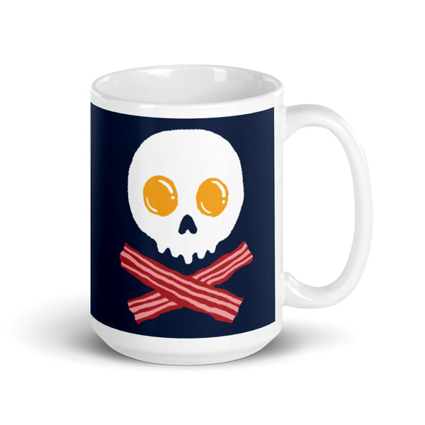 Bacon and Eggs Pirate Funny Mug