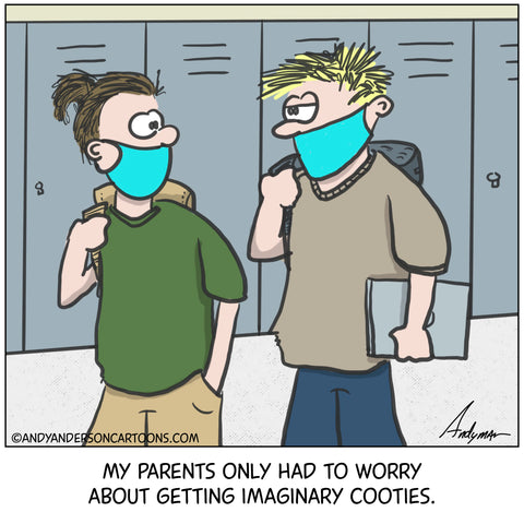 Cartoon about getting cooties at school