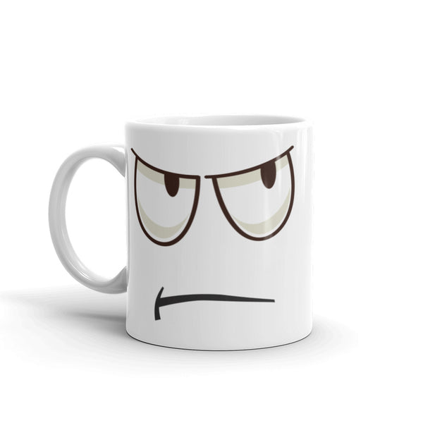 Grumpy face mug