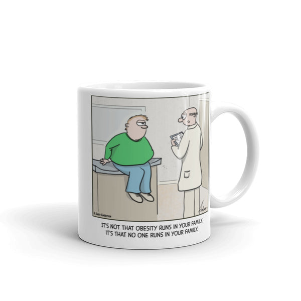No one runs in your family mug