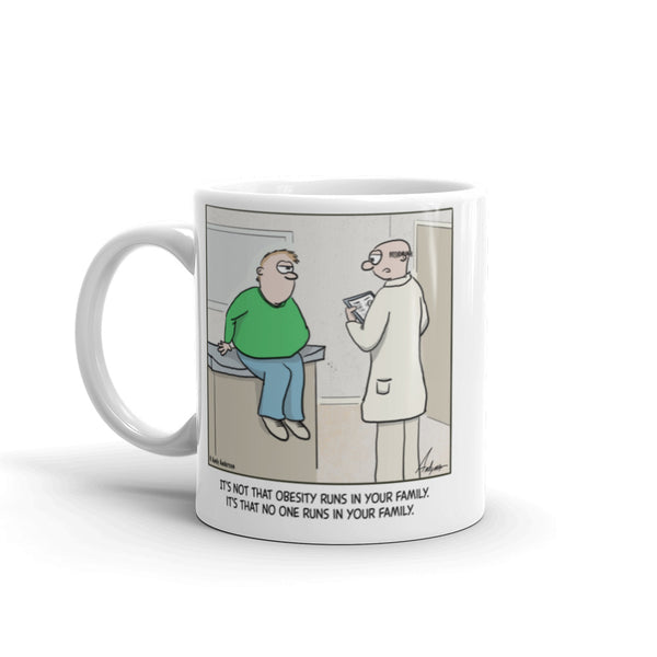 No one runs in your family mug