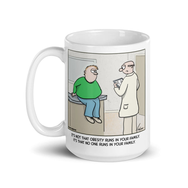 No one runs in your family mug