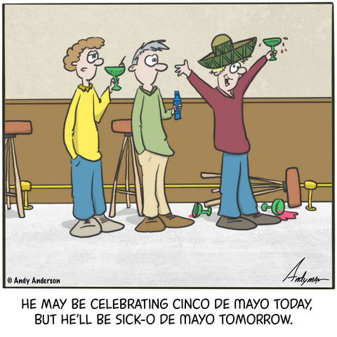 Cinco De Mayo cartoon by Andy Anderson