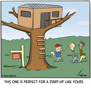 Cartoon about tree house realty by Andy Anderson
