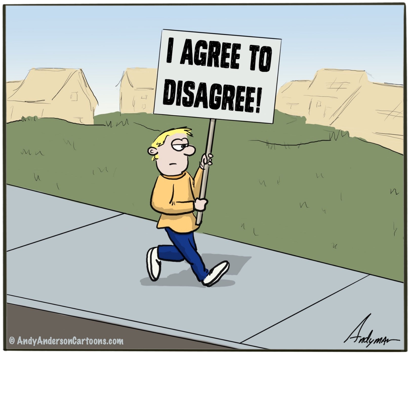 Agree to disagree cartoon by Andy Anderson