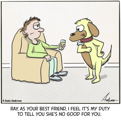 Man's best friend cartoon by Andy Anderson
