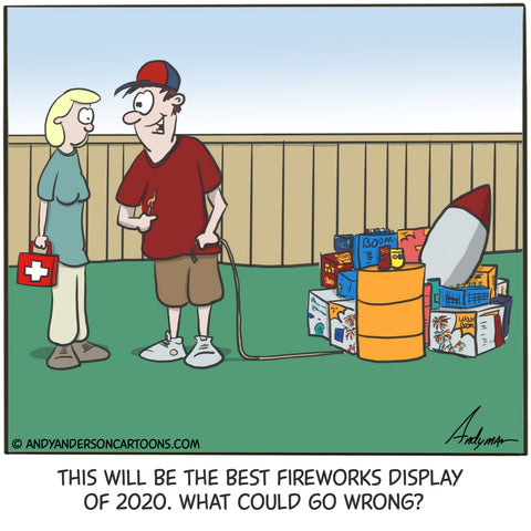 Cartoon about July 4th 2020 by Andy Anderson