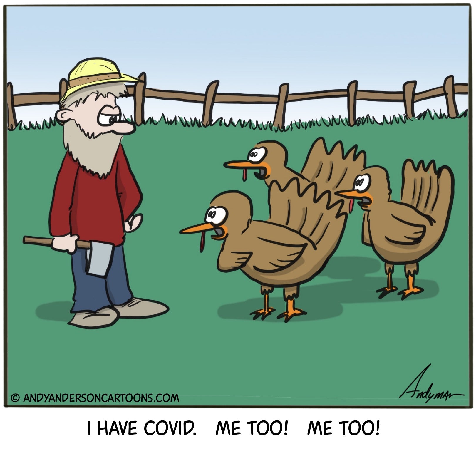 Funny cartoon about Thanksgiving in 2020 