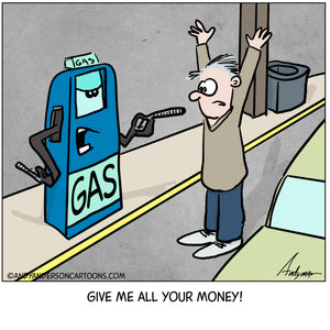 Highway robbery gas prices cartoon