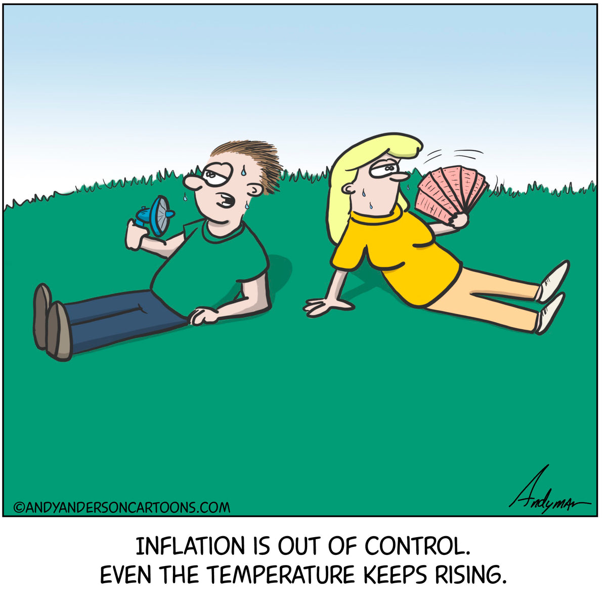 Cartoon/Meme about inflation and summer heat | Andy Anderson – Andy ...