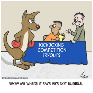 Kangaroo Kickboxer cartoon