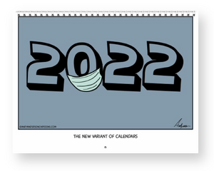 2022 calendar full of funny cartoons by Andy Anderson