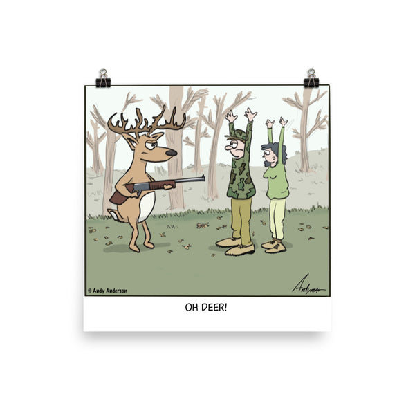 Oh deer cartoon print