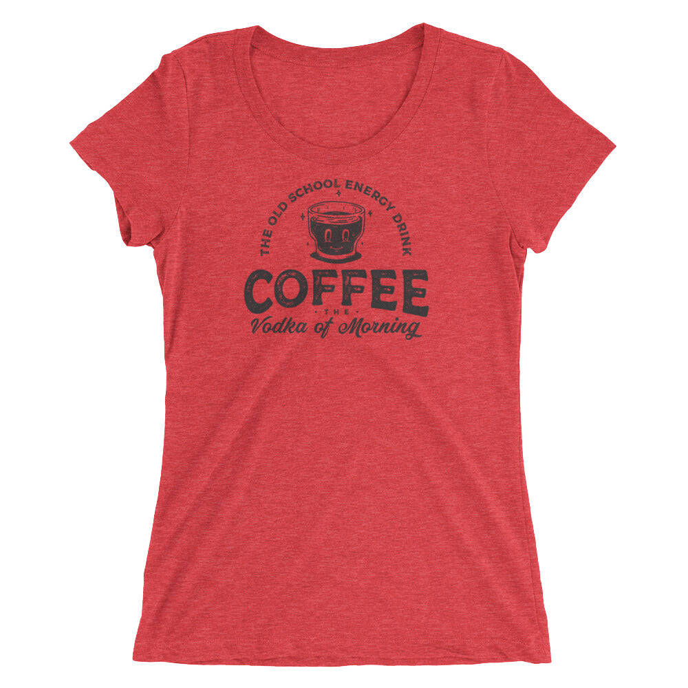 Coffee is the vodka of the morning t-shirt